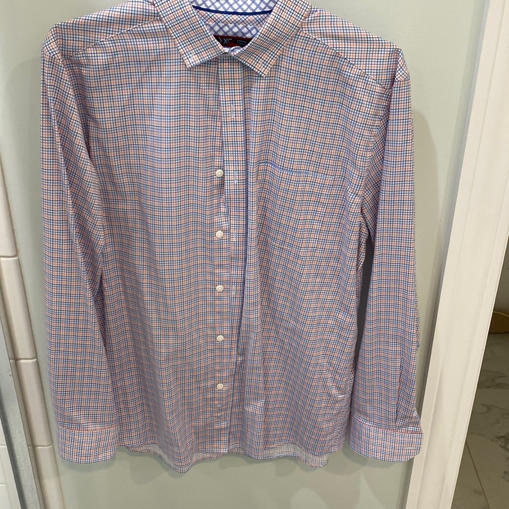 Mens Johnston and Murphy button down dress shirt